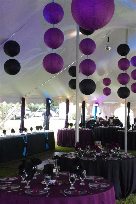 black and purple party supplies|purple party decorations ideas.